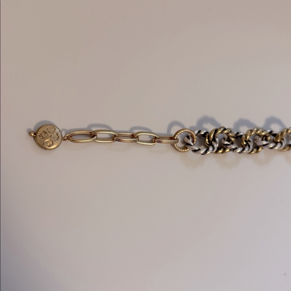 NWT [Patricia Nash] Rope Chain Ring Adjustable Designer Bracelet, Gold Tone - Picture 5 of 10